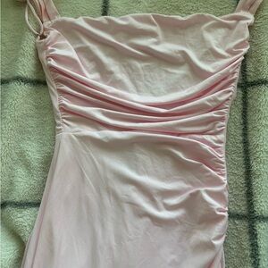 Lucy in the Sky Light Pink Butterfly Back Sequin Dress